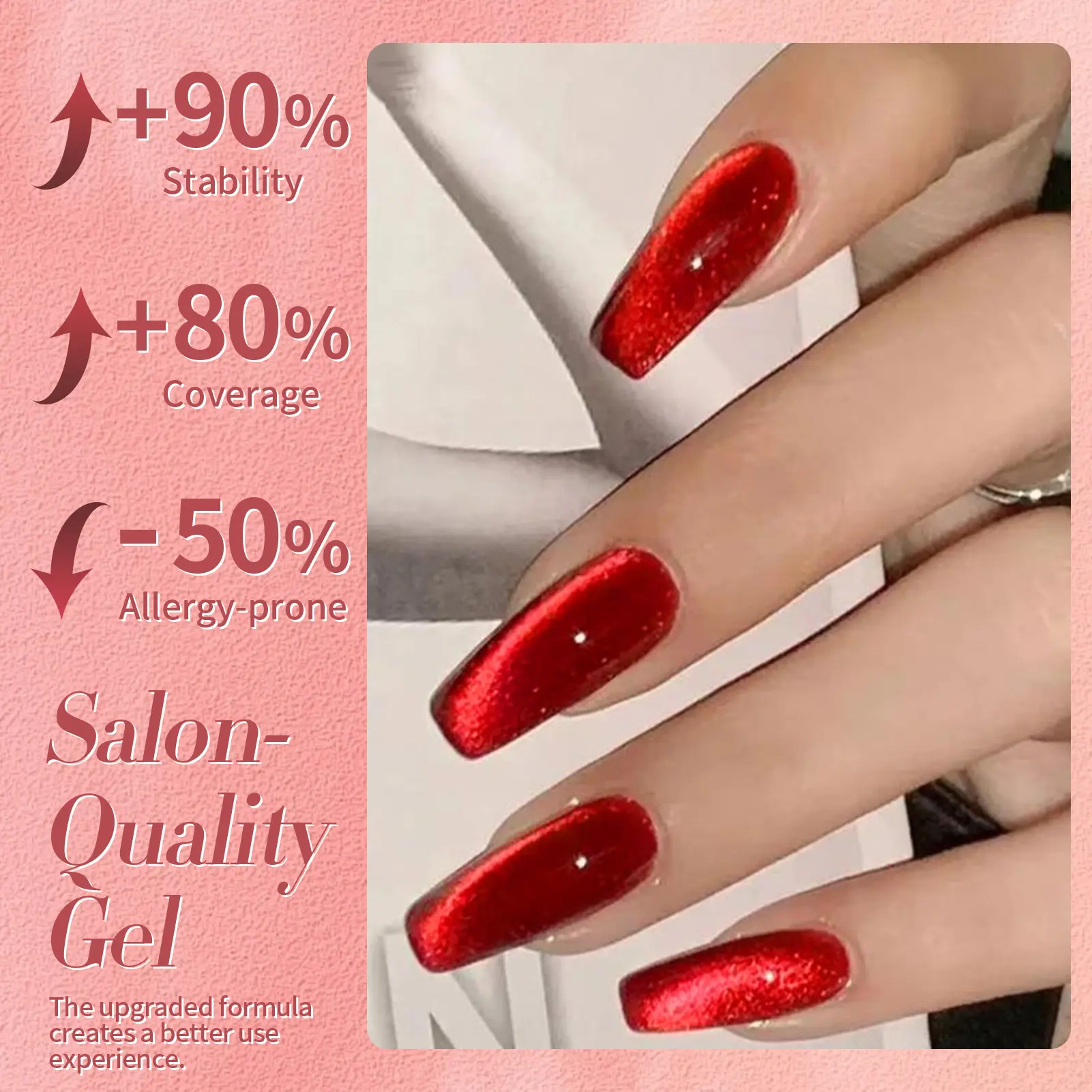 BORN PRETTY Red Ruby Cat Magnetic Eye Gel Nail Polish Glass Bed Moonlight Rainbow Soak Off UV LED Nail Art Manicue 15ml