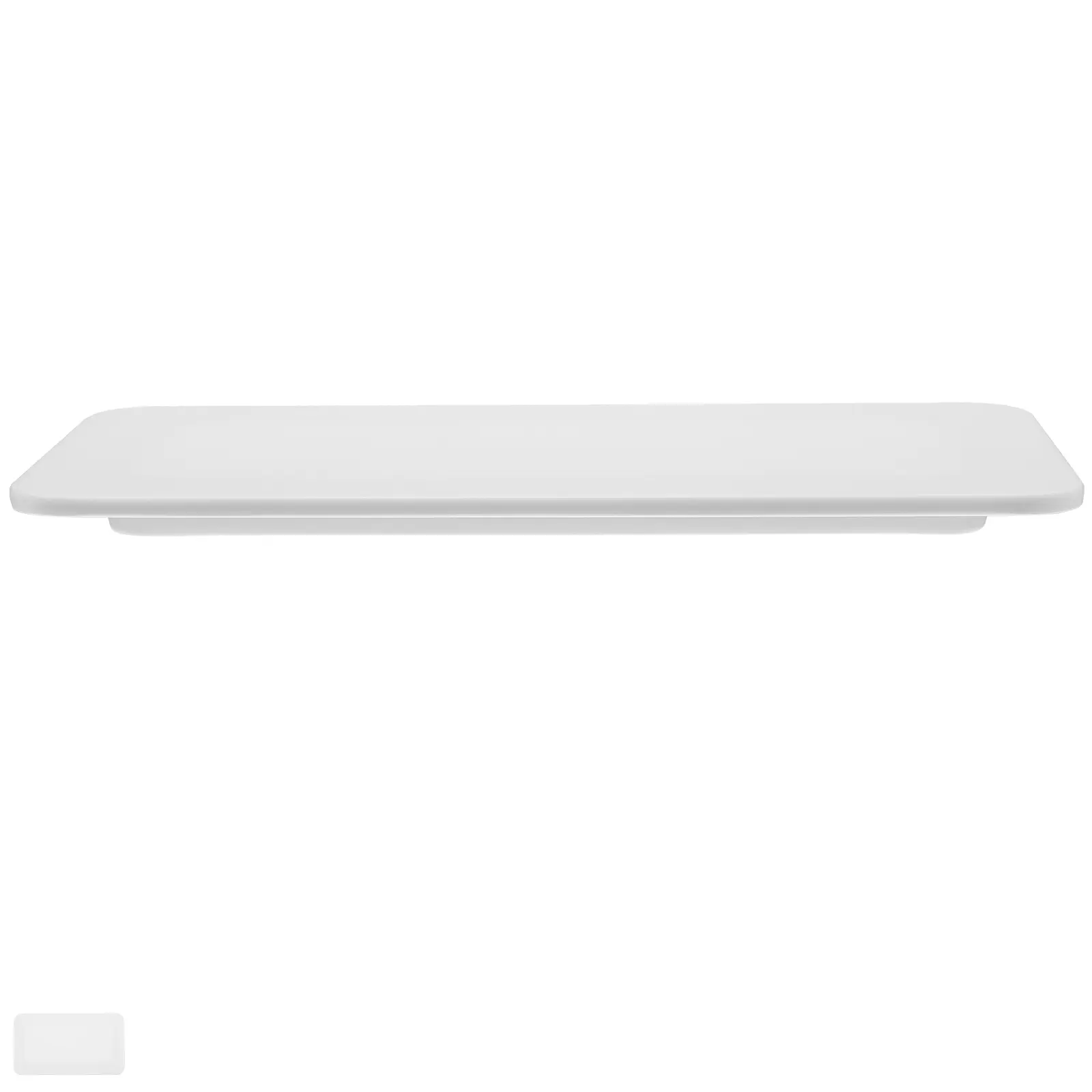 Rectangular Baking Inch White Cake Tray Plates Smooth Tray Cake Rectangle Plates Snack Serving Easy Clean