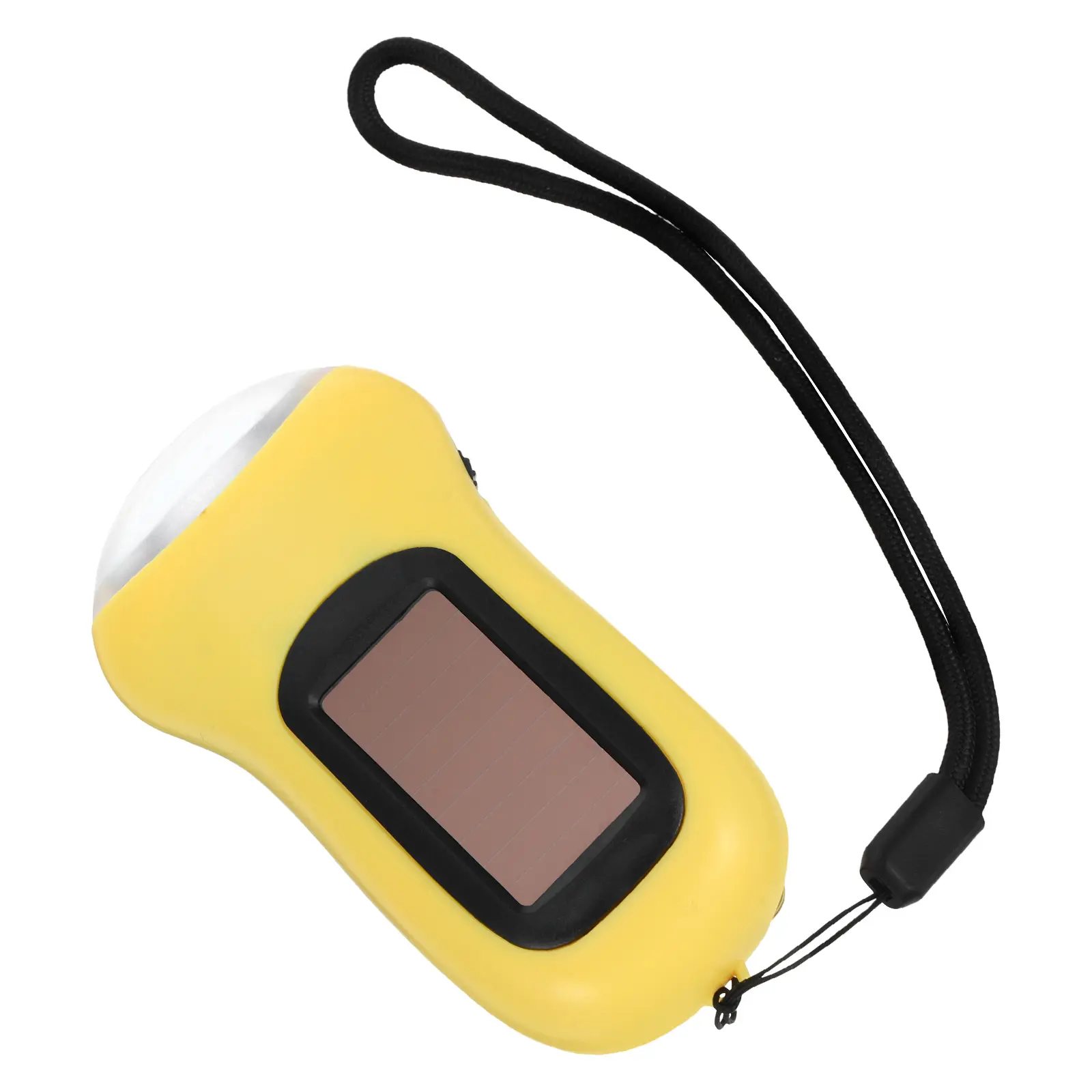Hand Crank Solar Flashlight Red Portable LED Camping Lantern Emergency Bright Outdoor Gear Compact Rechargeable