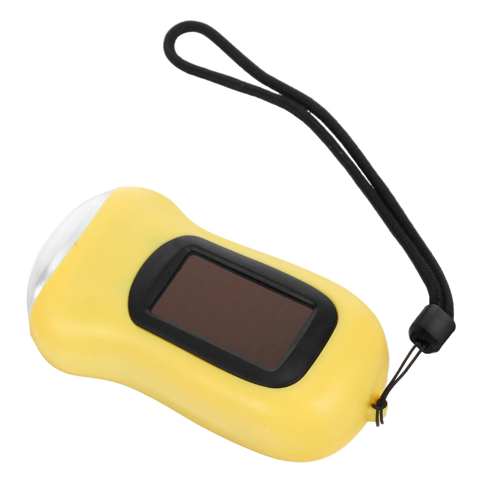 Hand Crank Solar Flashlight Red Portable LED Camping Lantern Emergency Bright Outdoor Gear Compact Rechargeable