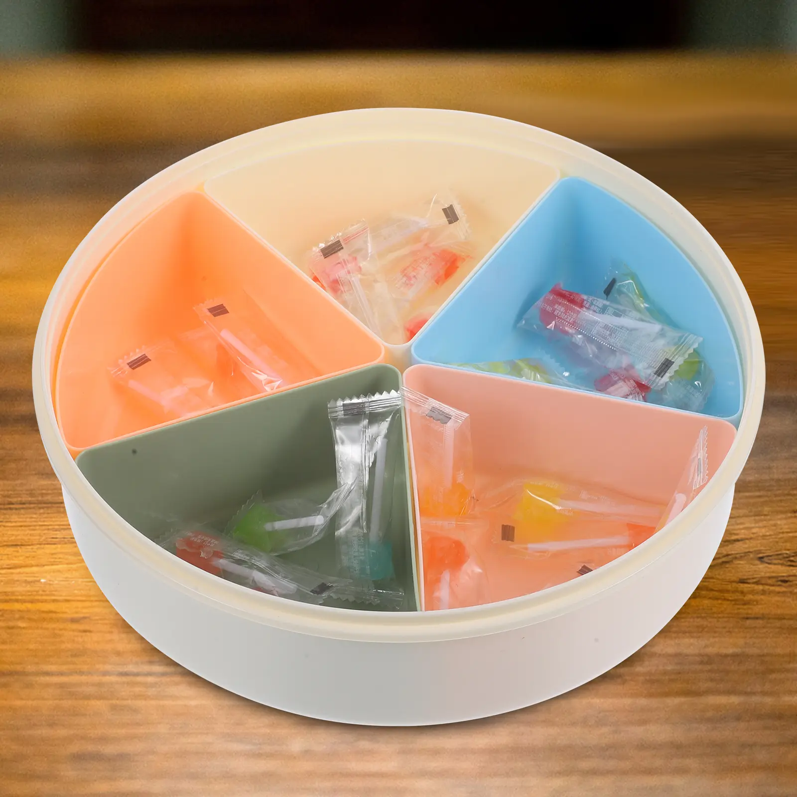 Snack Storage Box Categorized Snacks Appetizer Trays Parties Lattice Divided Compartment Plates Reusable PP Handheld Lid Easy