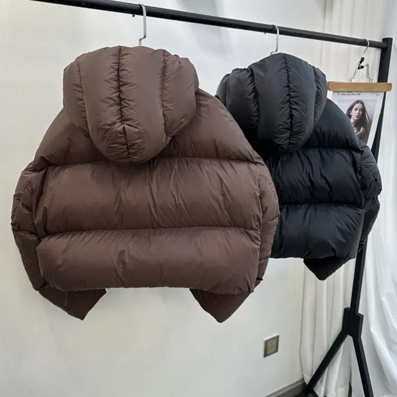 2024 New Winter Coat Female Hooded Women Jacket Short Casual Western Style Parka Thickened Loose Warm Down Jacket