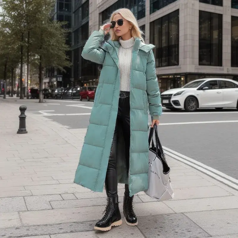 Hooded Feather Coats Winter Jackets for Women 2024 Korean Women's Down Jacket Thicken Long Down Coats Puffer Jacket Woman Coat