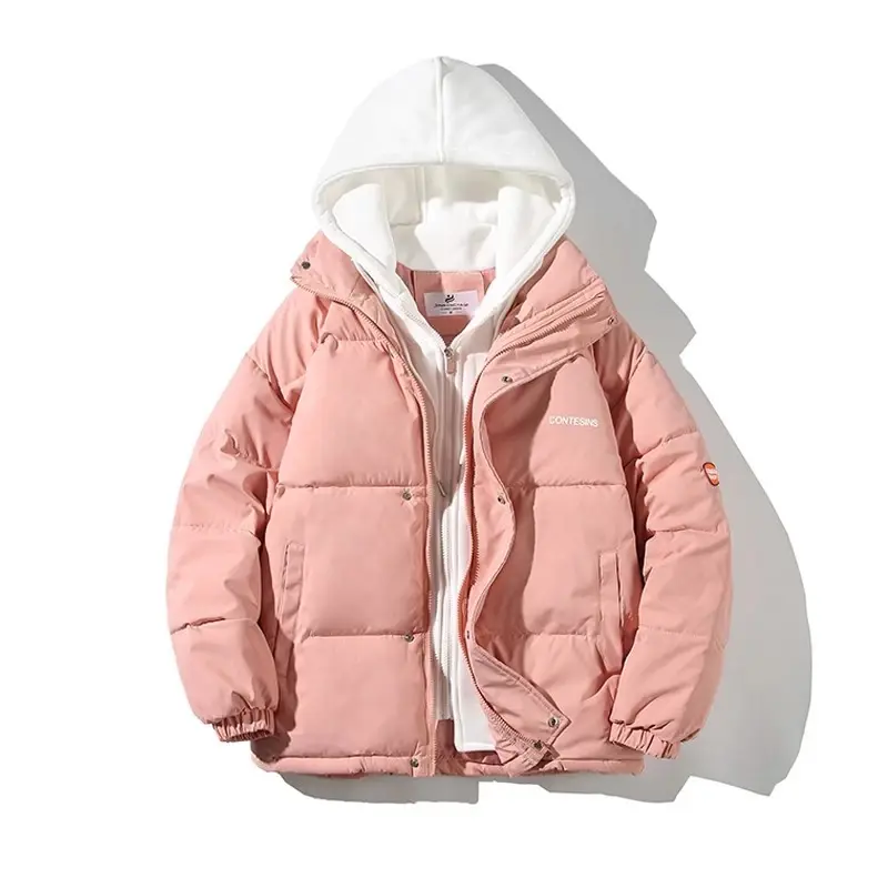 Student Women's Winter Oversize Jacket Down Cotton Padded Coat Female Loose Casual Overcoat Fashion Hooded Short Parkas