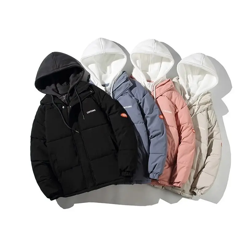Student Women's Winter Oversize Jacket Down Cotton Padded Coat Female Loose Casual Overcoat Fashion Hooded Short Parkas