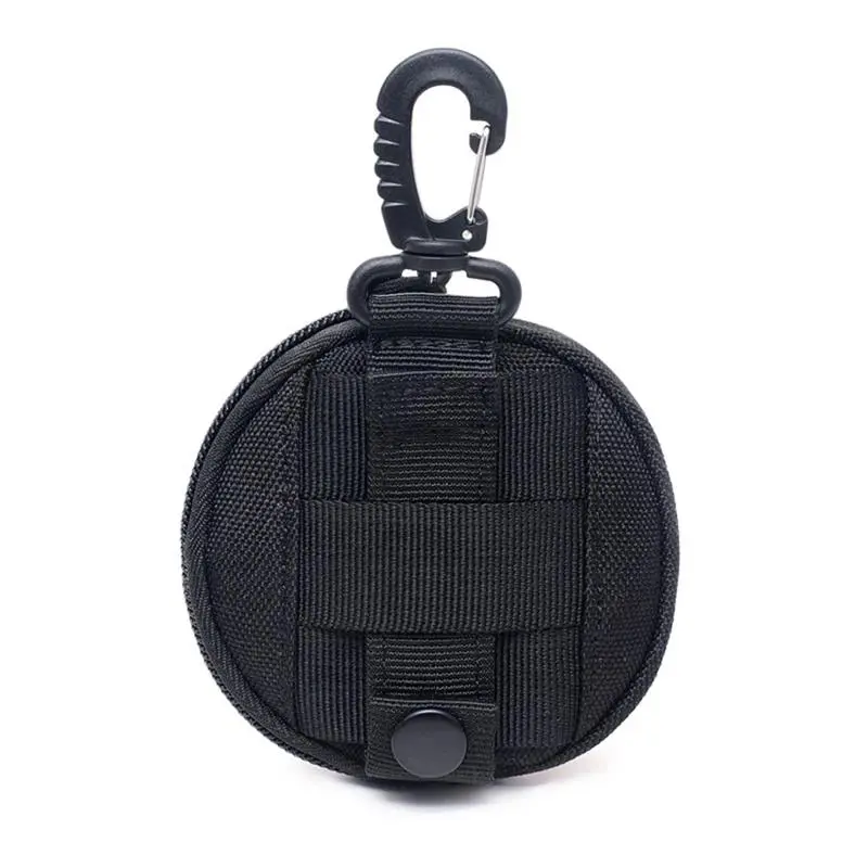 2025 NewNew Round Tactical Wallet Pouch Portable Coin Key Pocket For Hunt Waist With Clip Outdoor Accessories Bag EDC Purse