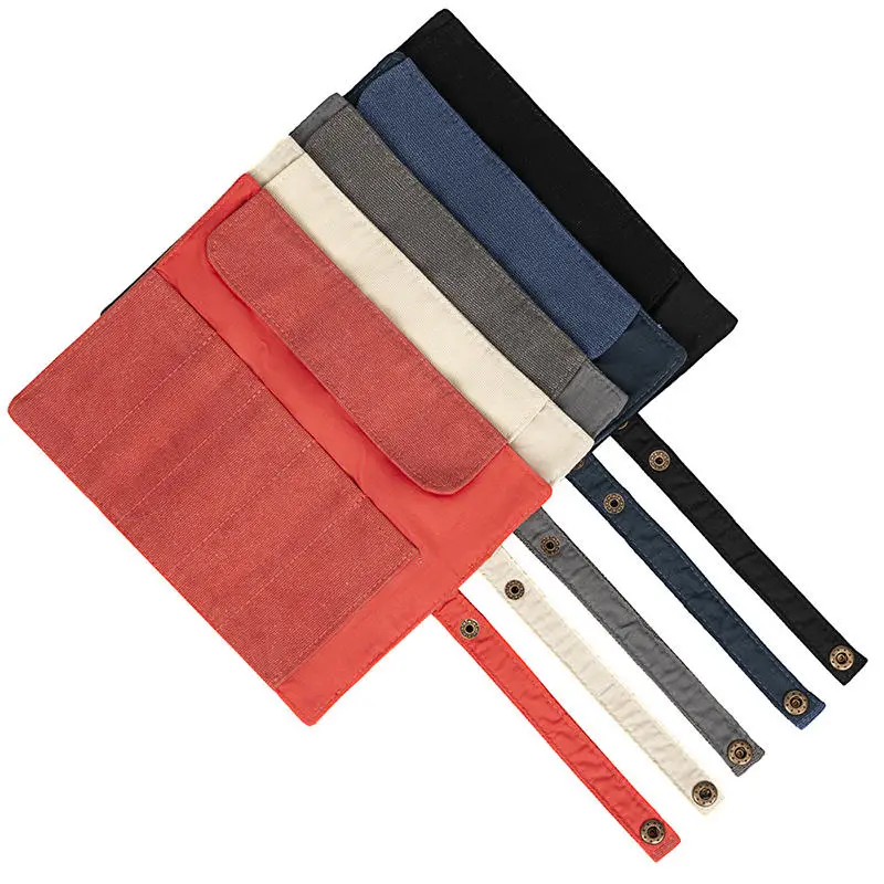 Watch Band Roll Organizer With 5 Slots Storage Box Strap Smart Bag Leather Handmade Travel Case