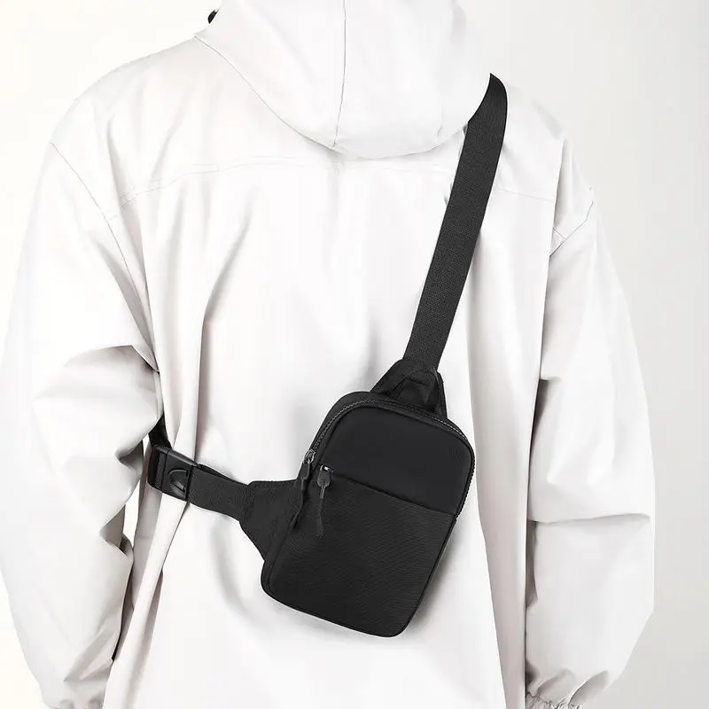 Messenger Bag Mini Minimalist Sling Black Fashion Shoulder Casual Chest Backpack Variable Waist Mobile Phone