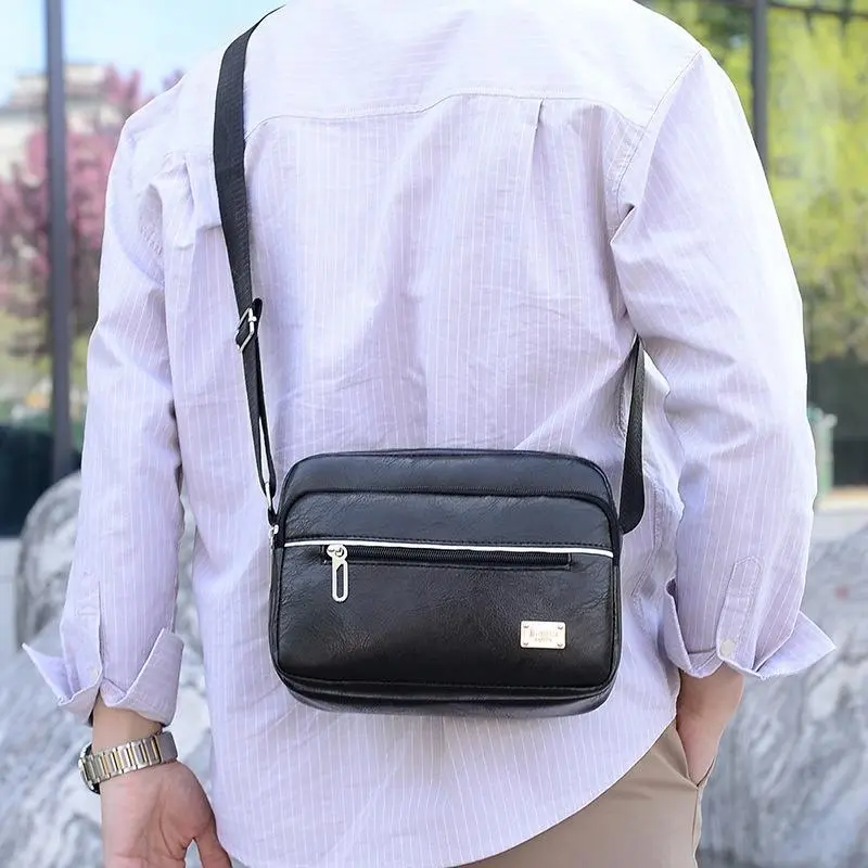 Crossbody Messenger Bags Business Casual Handbag Brand Shoulder New High Quality Leather For Men Fash