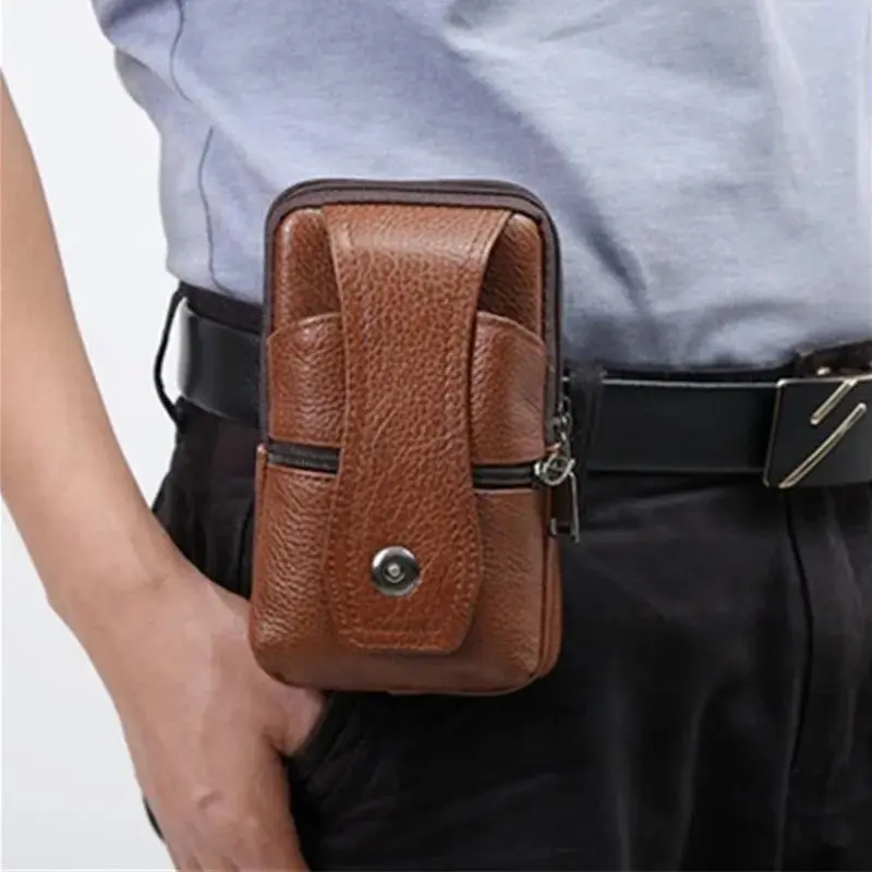 2025 NewPractical 1pc Fashion Men's PU Leather Fanny Pack, Multifunctional Pack