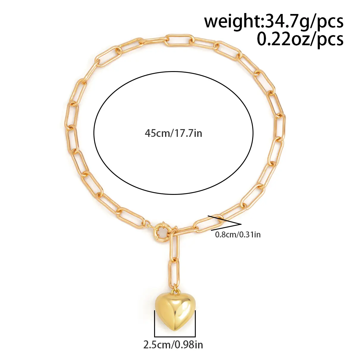 Unique Goth Love Heart Pendant Choker Necklace for Women Collares Vintage Adjustable Clasp Chain Grunge Jewelry Steampunk Men