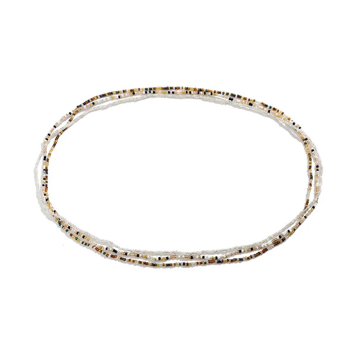 Ingemark 3Pcs Bohemia Waist Bead Belly Belt Chains for Women Wed Bridal Sexy Summer Bikini Elastic Body Jewelry Y2K Accessories