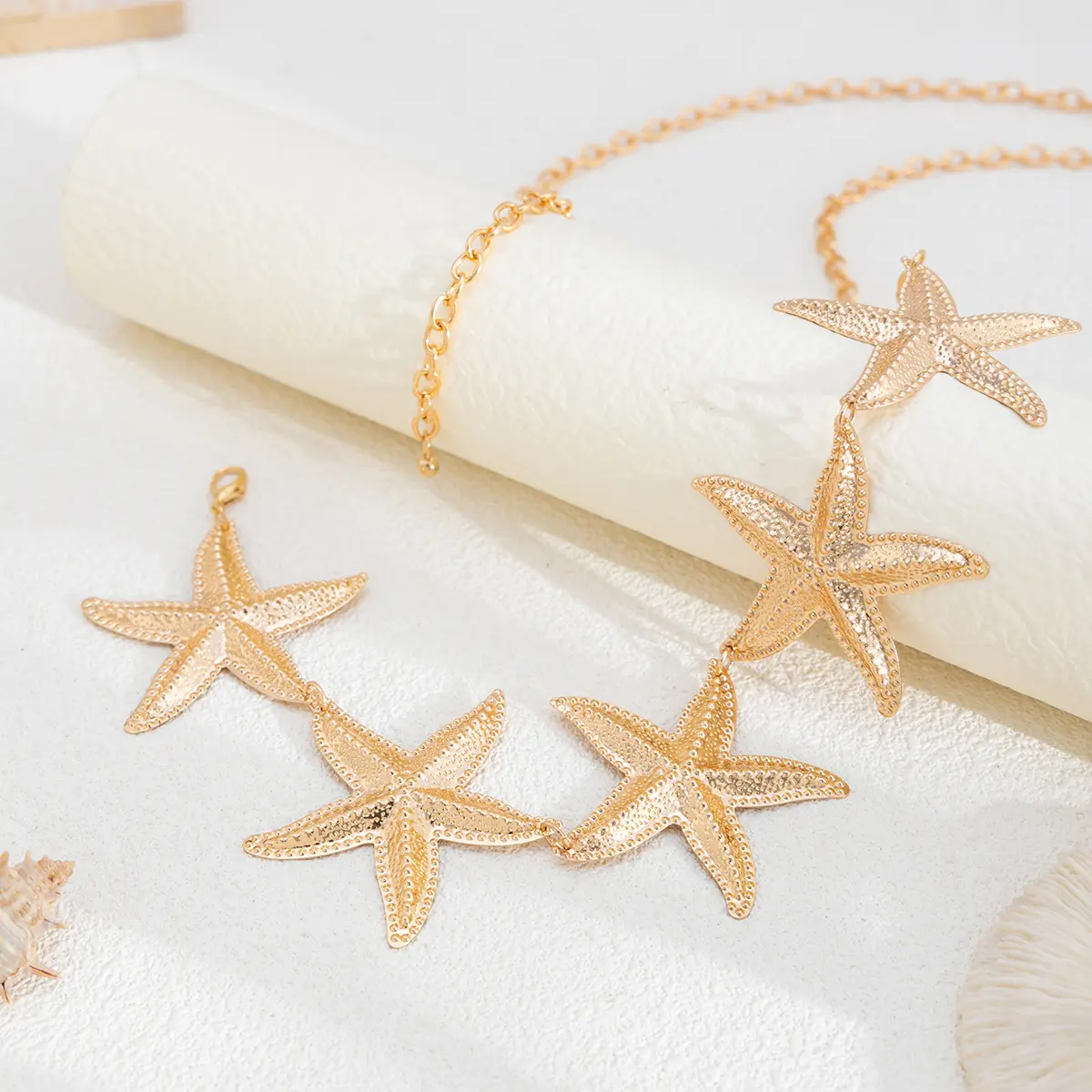Ingemark Vintage Metal Star Starfish Waist Belly Belt Chain for Women 2025 New Fashion Boho Summer Beach Bikini Body Jewelry New