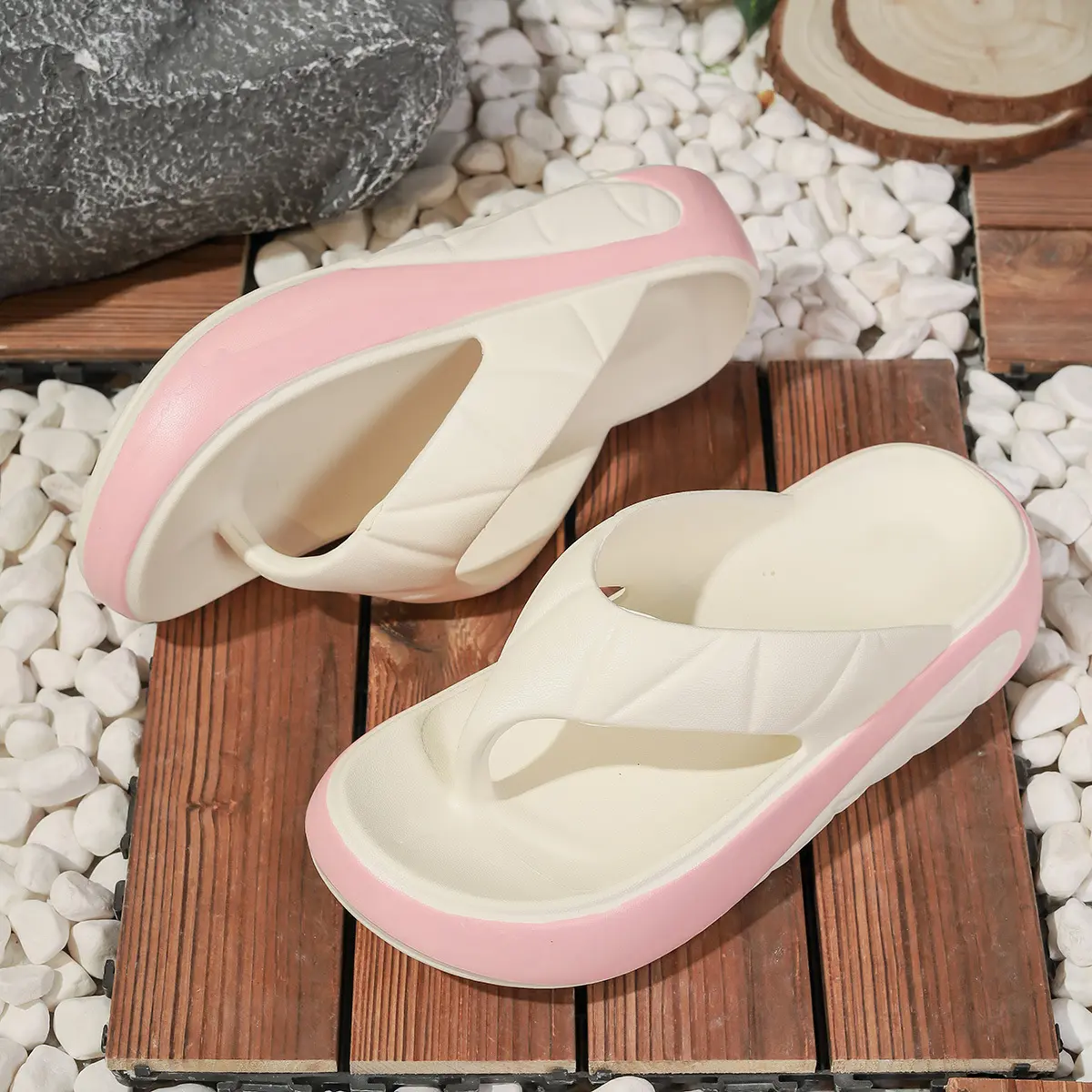 2025 Women Indoor Beach Flip Flops Summer Platform Shoes Soft EVA Girls Home Street Slippers Thick Sole Female Fashion Sandals