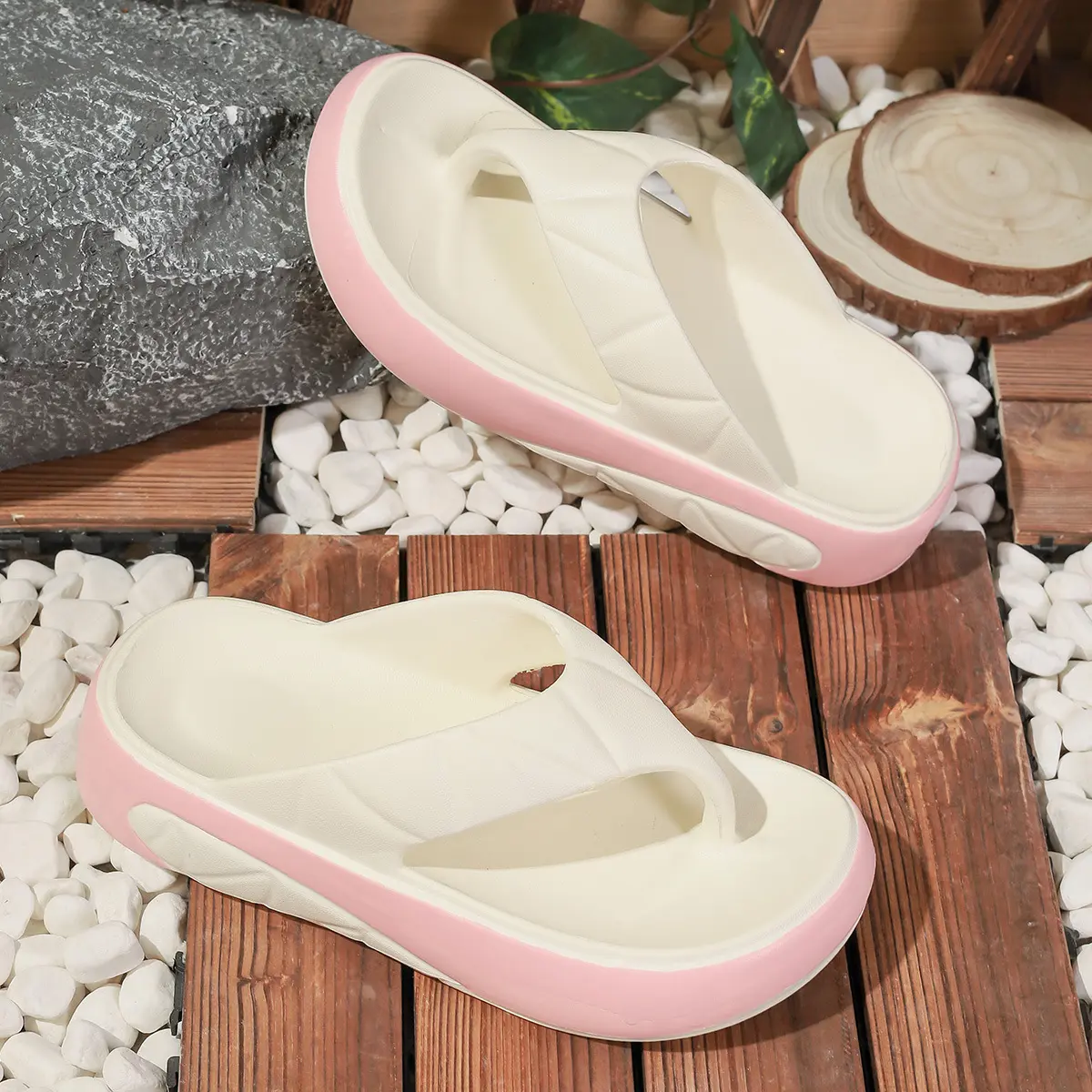 2025 Women Indoor Beach Flip Flops Summer Platform Shoes Soft EVA Girls Home Street Slippers Thick Sole Female Fashion Sandals