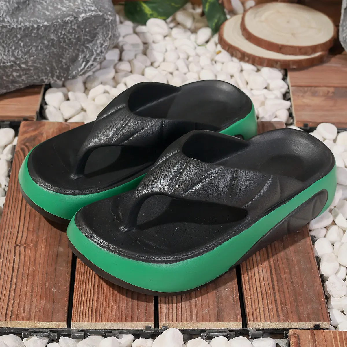 2025 Women Indoor Beach Flip Flops Summer Platform Shoes Soft EVA Girls Home Street Slippers Thick Sole Female Fashion Sandals