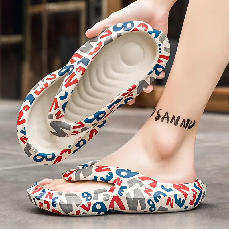 Women Beach Flip Flops Indoor Outdoor Lovers Platform Slippers Summer Shoes Women's Sandal Thick Sole Female Male Fashion Slides