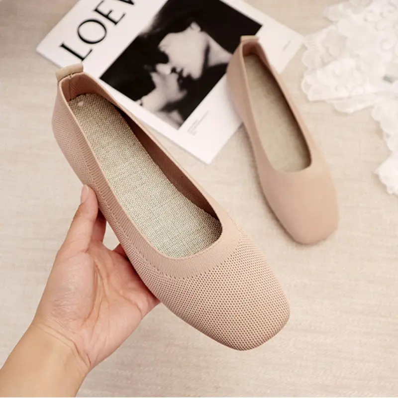 2025 Women Fashion Flats Breathable Mesh Spring Summer Flat Shoes Soft Sole Multi-colors Slip-on Female Walking Driving Loafers