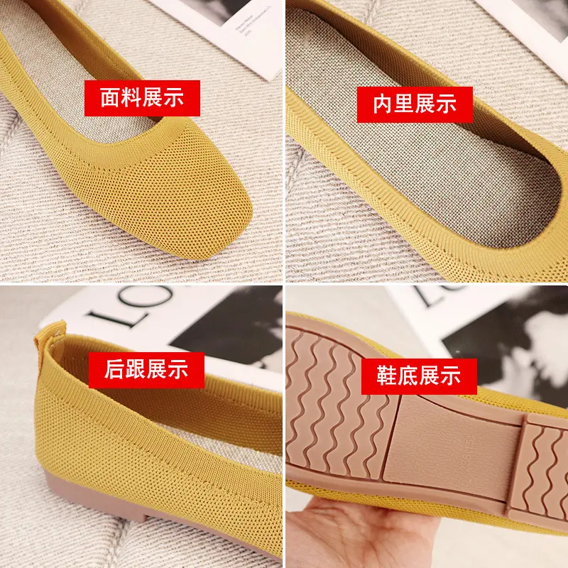 2025 Women Fashion Flats Breathable Mesh Spring Summer Flat Shoes Soft Sole Multi-colors Slip-on Female Walking Driving Loafers