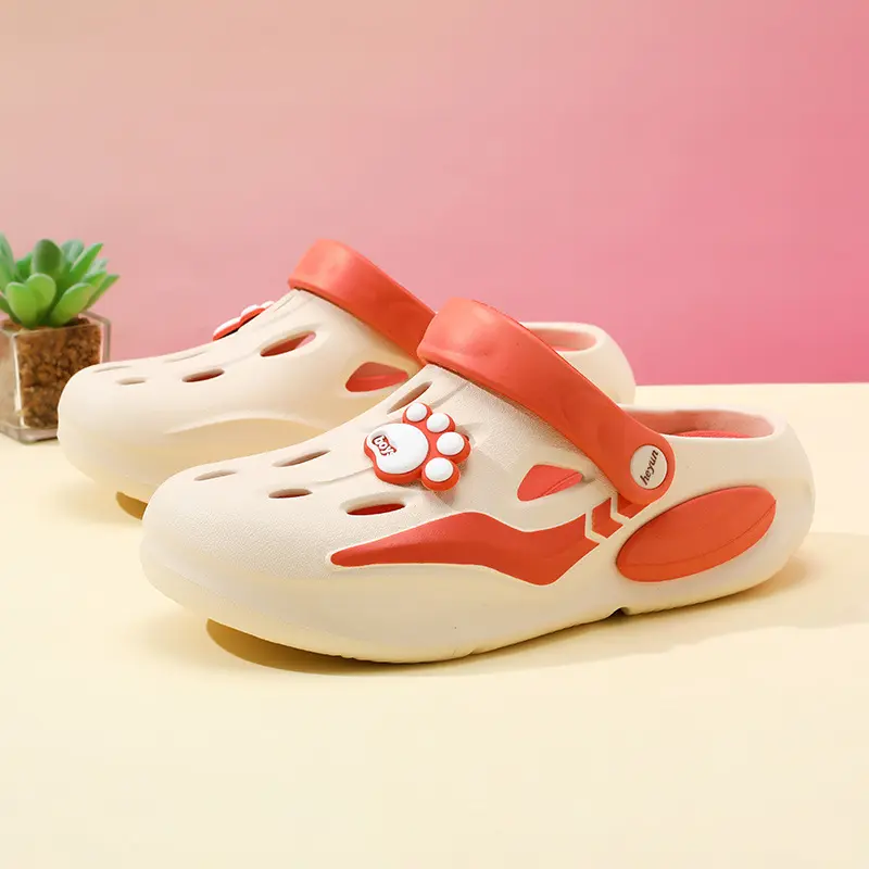 2025 Summer Sandals For Women Platform Shoes Thick Sole Cute DIY Paw Girls Street Beach Slippers Soft EVA Female Fashion Slides