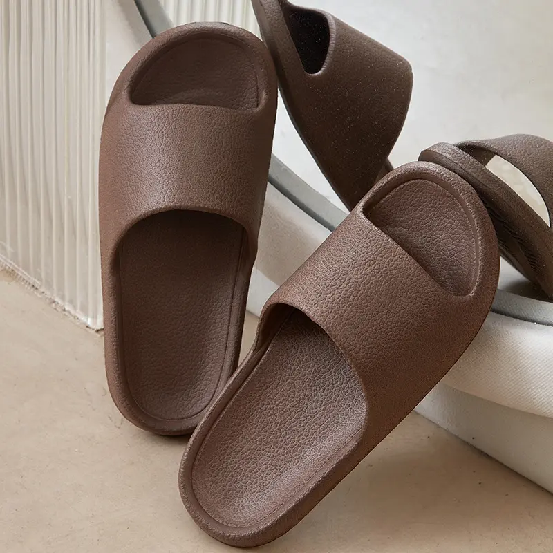 EVA Men Sandals Flip Flops Man Slippers Solid Color Simple Non-slip Soft Sole Comfortable Shower Slippers Outdoor Couple Shoes