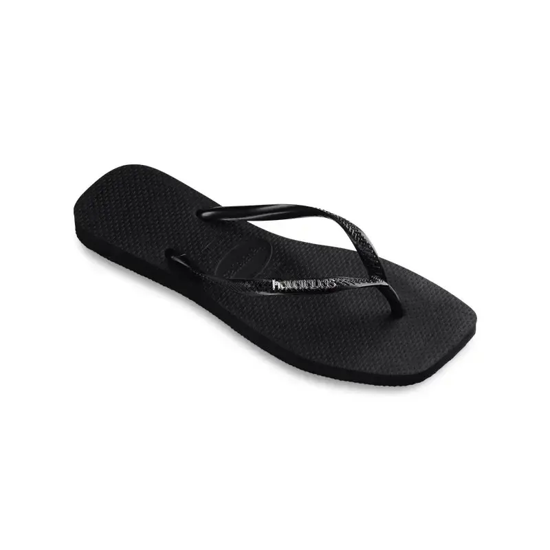 2025 New Women's Square Toe Flip Flops Outdoor Beach Sandals Original Brand Women's Casual Shoes Large Size 35-42 Women's Shoes