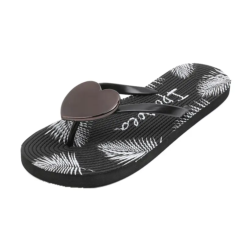 Summer Eva Women heart slippers Home Love Cloud Sandals Flip Flops Beach Slides Casual House Shoes Platform Bathroom Flat Female