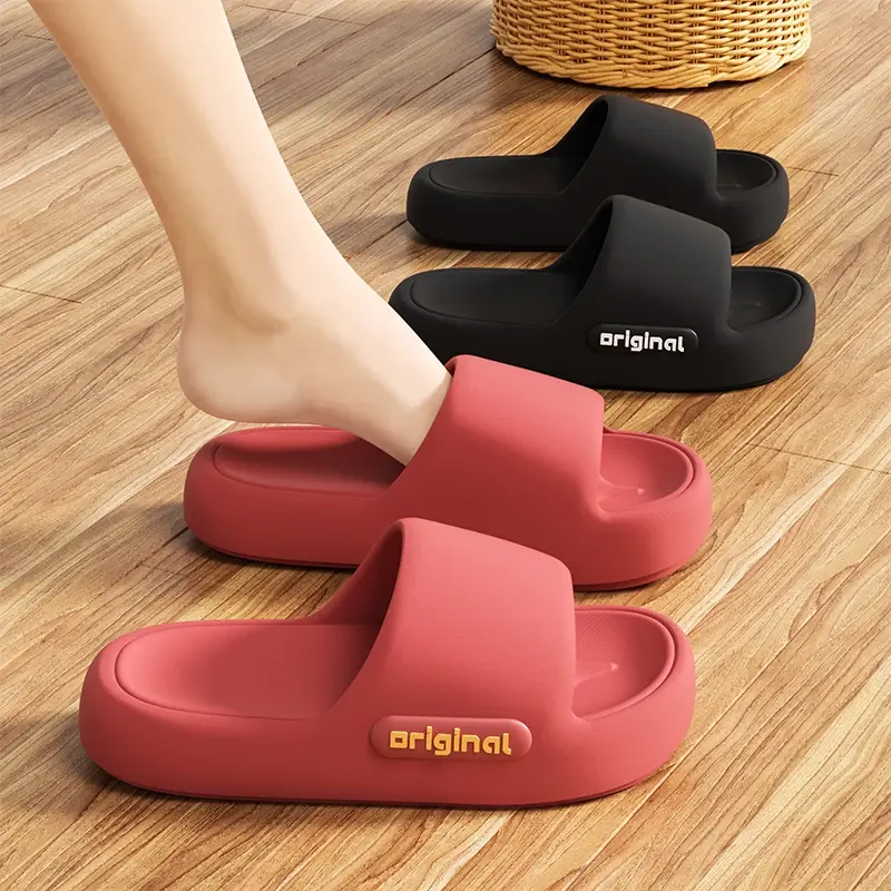 Candy Color Women's EVA Slippers Thick Sole Home Cloud Slides Soft Bottom Anti-Slip Summer Spring Big Size Beach Flip Flops Shoe