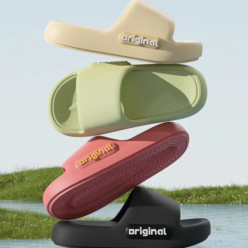Candy Color Women's EVA Slippers Thick Sole Home Cloud Slides Soft Bottom Anti-Slip Summer Spring Big Size Beach Flip Flops Shoe
