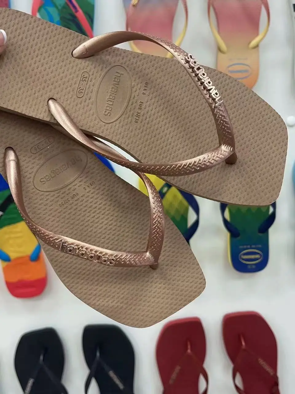 Fashionable Black Women's Shoes Brazilian Flip Flops Sexy Plus Size Women's Slippers Outdoor Beach Slippers  zapatos de mujer