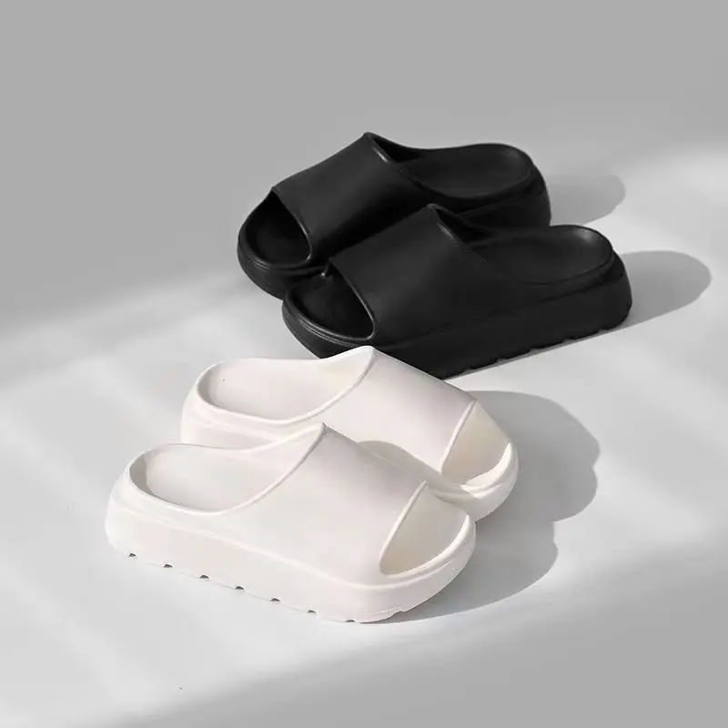 Summer Beach Thick Sole Eva Slippers Women Thick Platform Indoor Home Slides Woman Lightweight Non Slip Bathroom Flip Flops 2024