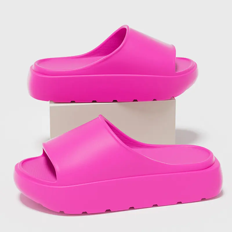 Summer Beach Thick Sole EVA Slippers Women Thick Platform Indoor Home Slides Woman Lightweight Non Slip Bathroom Flip Flops