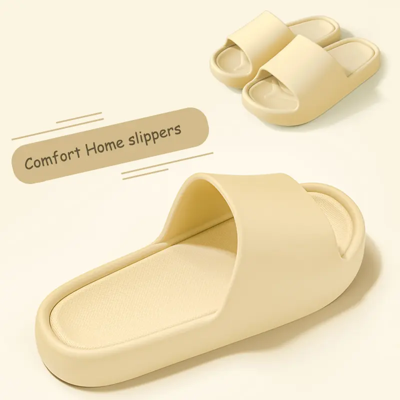 Thick Platform Pillow Slippers Women Lightweight Soft Sole Cloud Slides Woman 2024 Summer Non Slip Beach Sandals Eva Flip Flops
