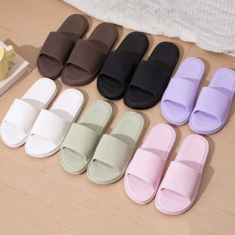 Thick Platform Bathroom Home Slippers Women Fashion Soft Sole EVA Indoor Slides Woman Sandals 2024 Summer Non-slip Flip Flops