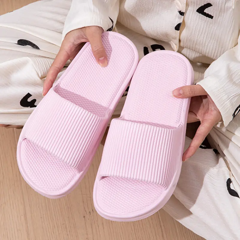 Thick Platform Bathroom Home Slippers Women Fashion Soft Sole EVA Indoor Slides Woman Sandals 2024 Summer Non-slip Flip Flops