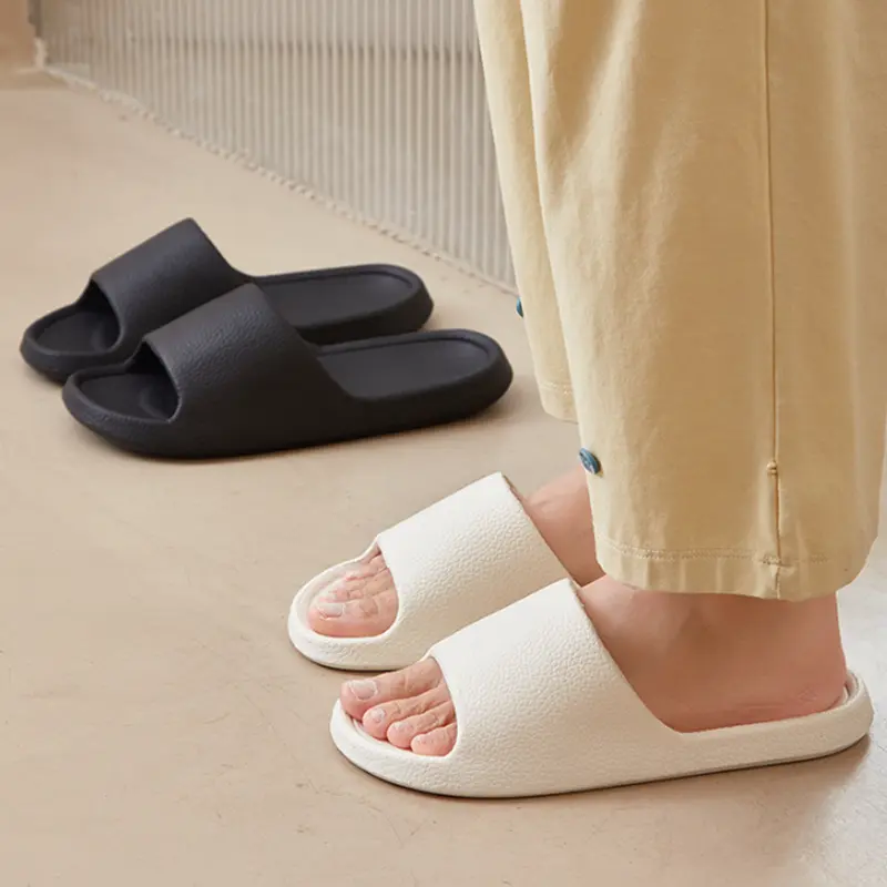 EVA Men Sandals Flip Flops Man Slippers Solid Color Simple Non-slip Soft Sole Comfortable Shower Slippers Outdoor Couple Shoes
