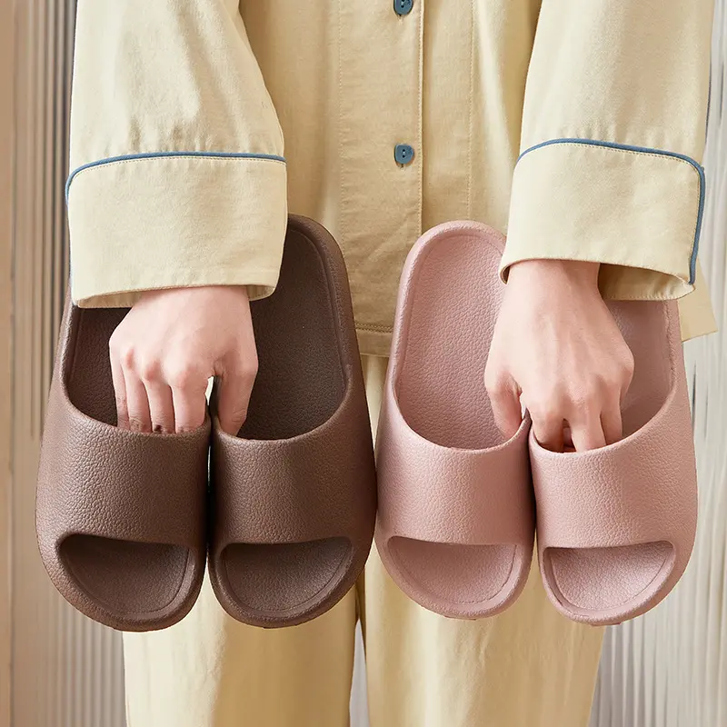 EVA Men Sandals Flip Flops Man Slippers Solid Color Simple Non-slip Soft Sole Comfortable Shower Slippers Outdoor Couple Shoes