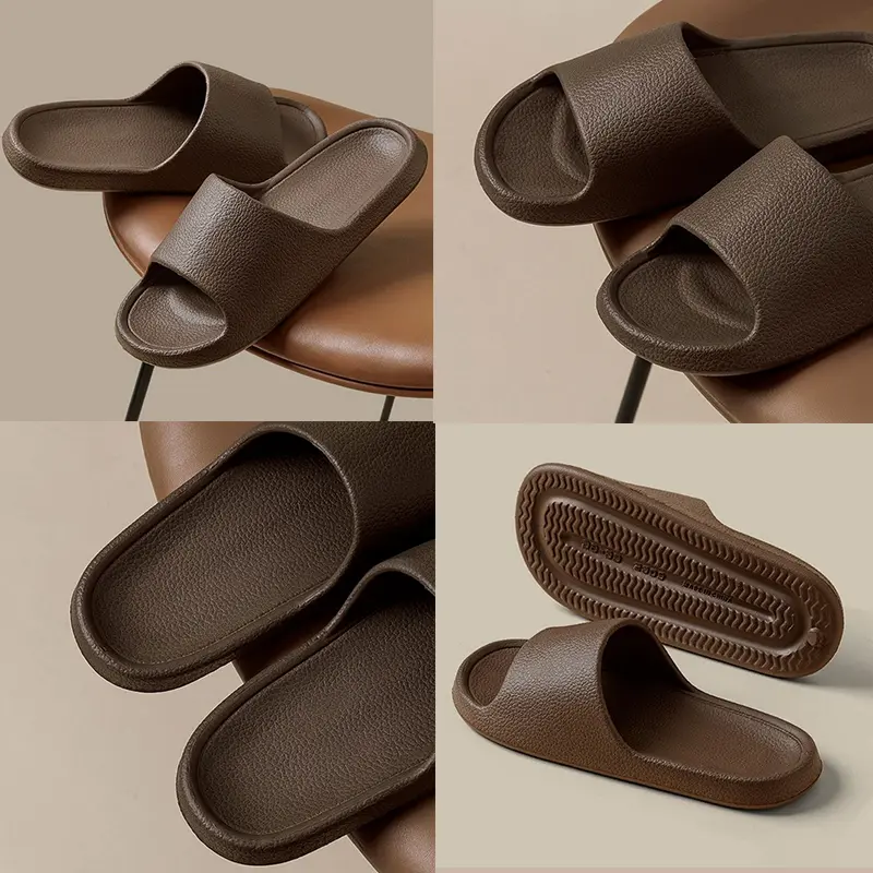EVA Men Sandals Flip Flops Man Slippers Solid Color Simple Non-slip Soft Sole Comfortable Shower Slippers Outdoor Couple Shoes