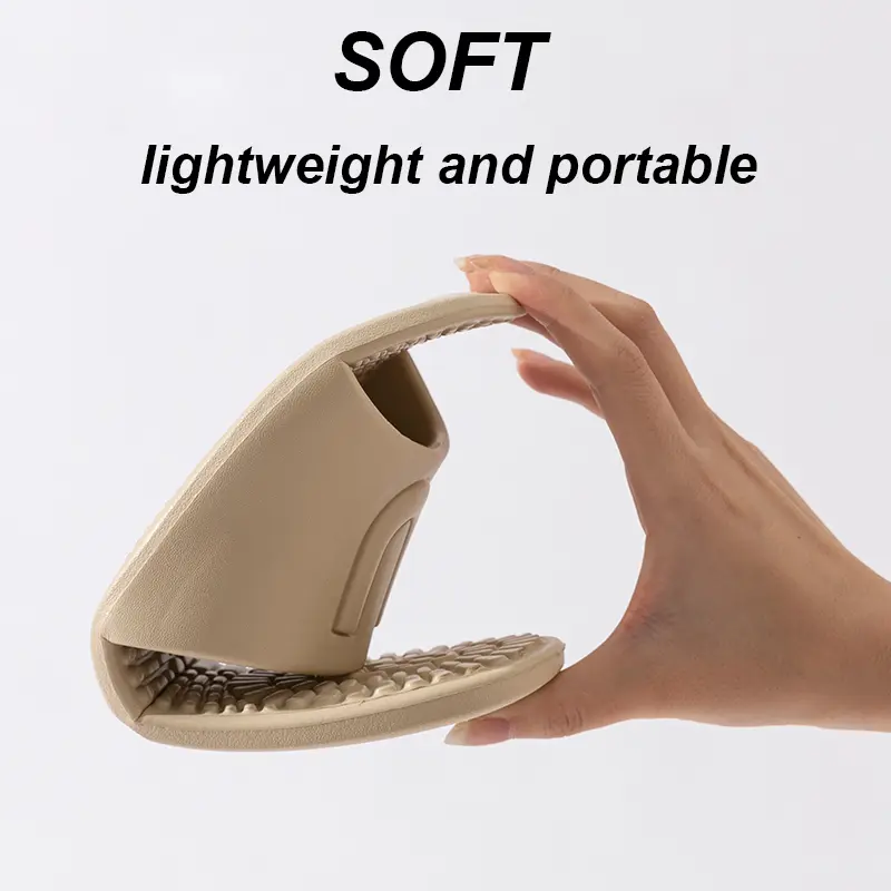 Lightweight Travel Slippers Women 2025 Summer Open Toe Soft Eva Bathroom Slides Woman Comfort Casual Non-Slip Flip Flops Ladies