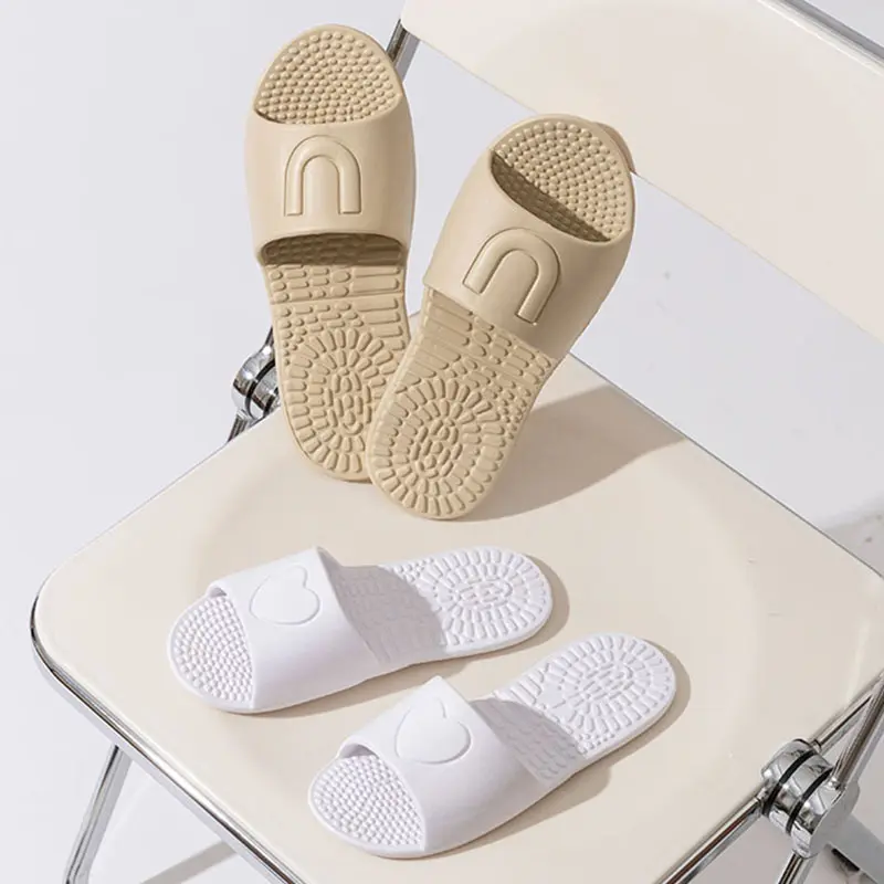 Lightweight Travel Slippers Women 2025 Summer Open Toe Soft Eva Bathroom Slides Woman Comfort Casual Non-Slip Flip Flops Ladies