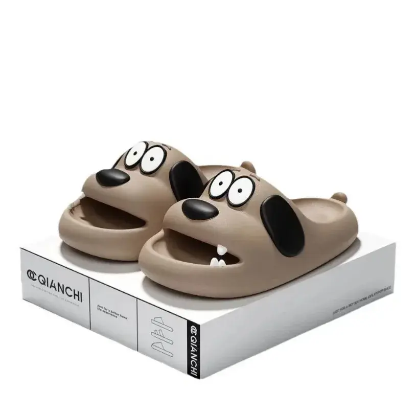 Home Cloud Slipper Woman Dog Puppy Sandal Funny Flip Flops Cartoon Soft Beach Non Slip House Shoe Cute Platform Female Slides