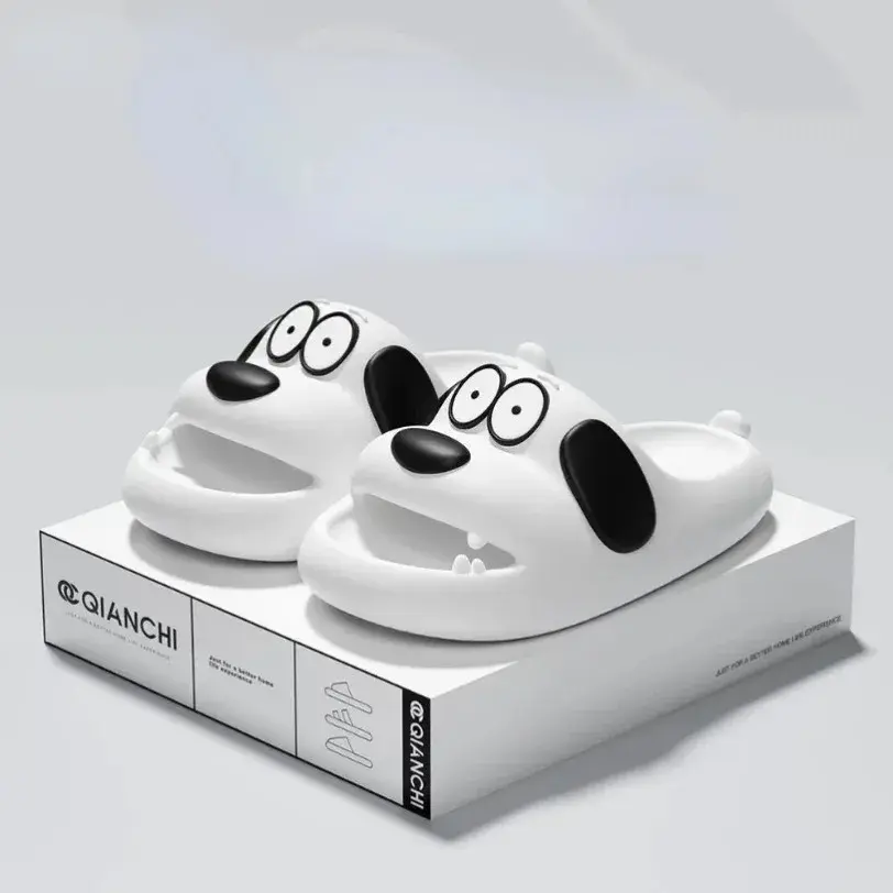 Home Cloud Slipper Woman Dog Puppy Sandal Funny Flip Flops Cartoon Soft Beach Non Slip House Shoe Cute Platform Female Slides