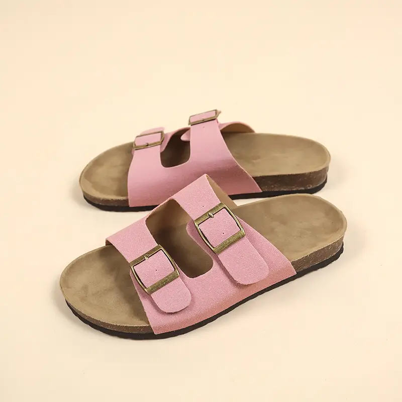 Flat Slippers For Women 2025 New Luxury Men Indoor Bottom Non Slip Cork Slippers Women's Beach Outdoor Home Flip Flops Sandals