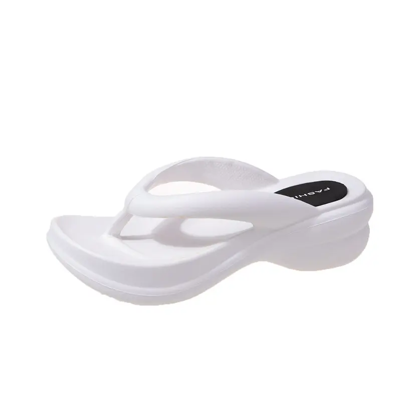 Thick Sole Wedges Flip Flops for Women 2025 Summer Non-slip Platform Sandals Woman Beach Slippers Girls Outdoor Flip Flops