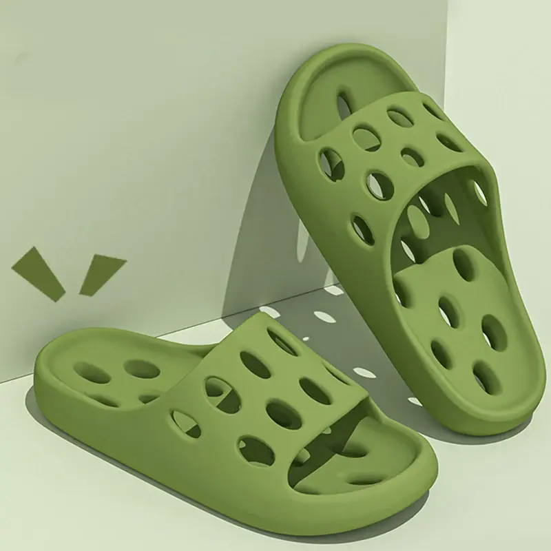 Summer Thick Platform Pillow Bathroom Home Slippers Women Fashion Soft Sole EVA Indoor Slides Sandals  Non-slip Flip Flops