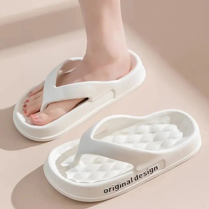 Women's Platform Non-slip Slippers, Solid Color Indoor Flip FlopsWomen's Footwear ZYT2438