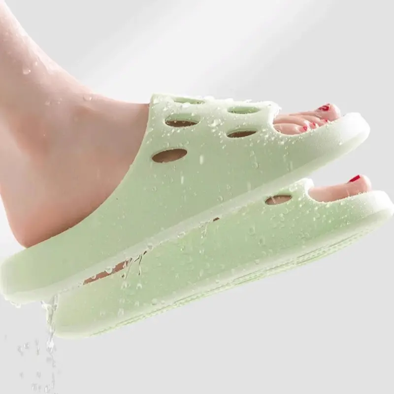 Summer Thick Platform Pillow Bathroom Home Slippers Women Fashion Soft Sole EVA Indoor Slides Sandals  Non-slip Flip Flops