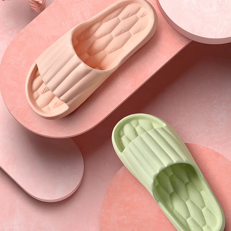 Women's Thick Platform Cloud Slippers EVA Soft Sole Pillow Slides Summer Beach Flip Flops Women Non Slip Bathroom Home Slippers
