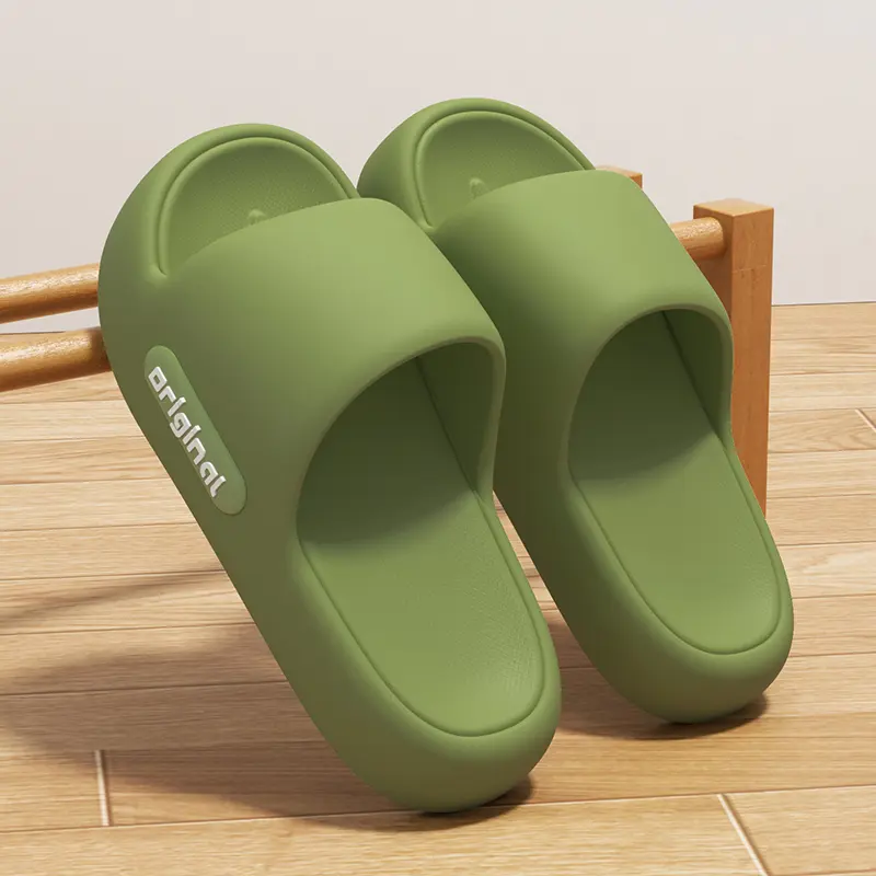 2025 Summer Platform Cloud Slippers Women Comfy Solid Color Soft Sole EVA Pillow Slides Woman Couple Non Slip Beach Flip Flops
