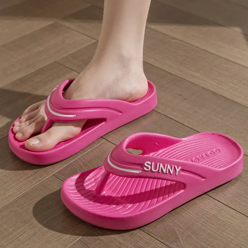 Thick Platform EVA Flip Flops For Women Summer Clip Toe Non Slip Beach Sandals Woman Men Comfortable Soft Sole Cloud Slippers